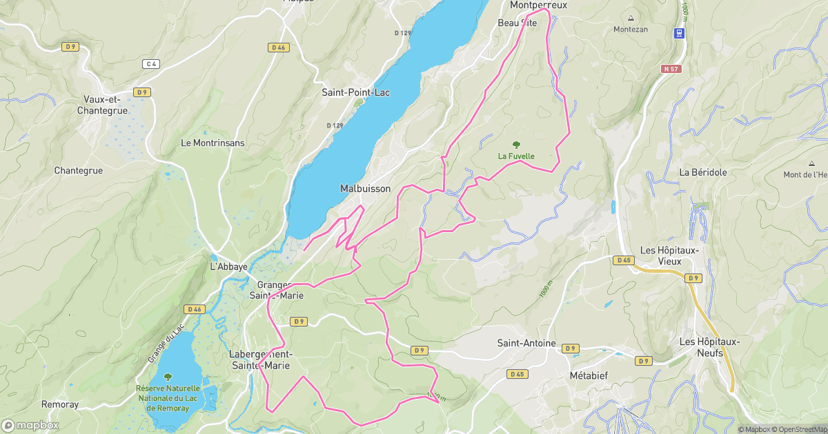 Circuits 6, 7 et 8 du lac de Saint Point - Malbuisson