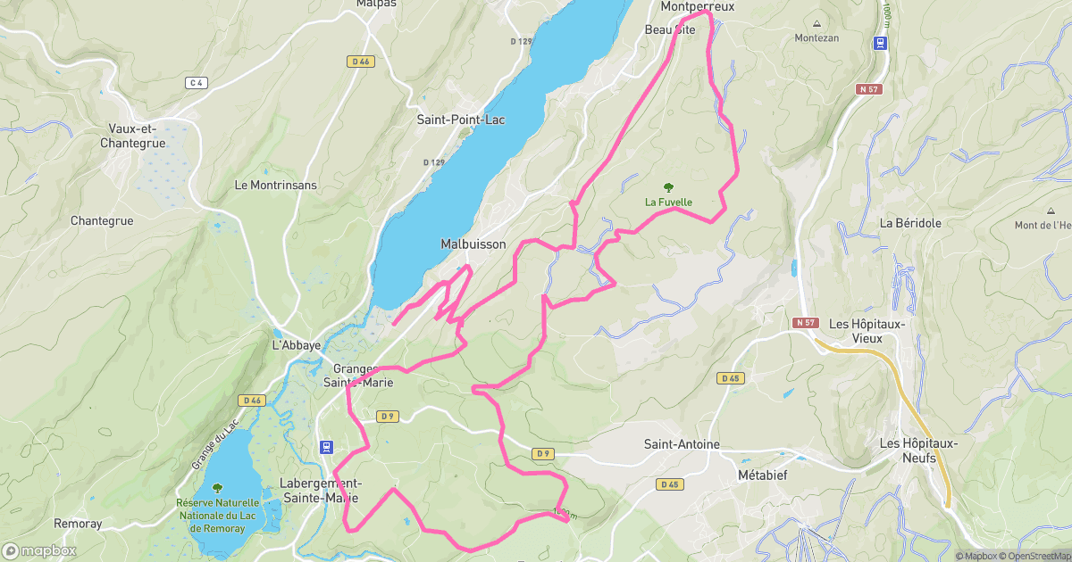 Circuits 6, 7 et 8 du lac de Saint Point - Malbuisson