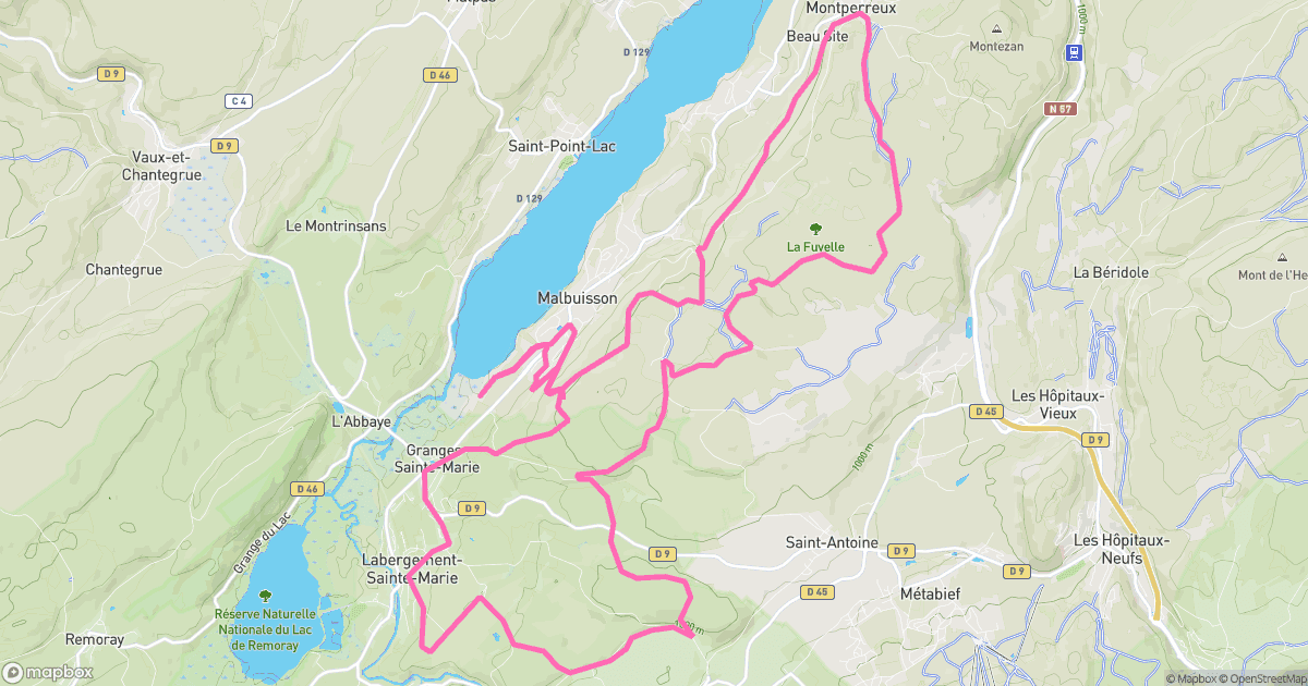 Circuits 6, 7 et 8 du lac de Saint Point - Malbuisson