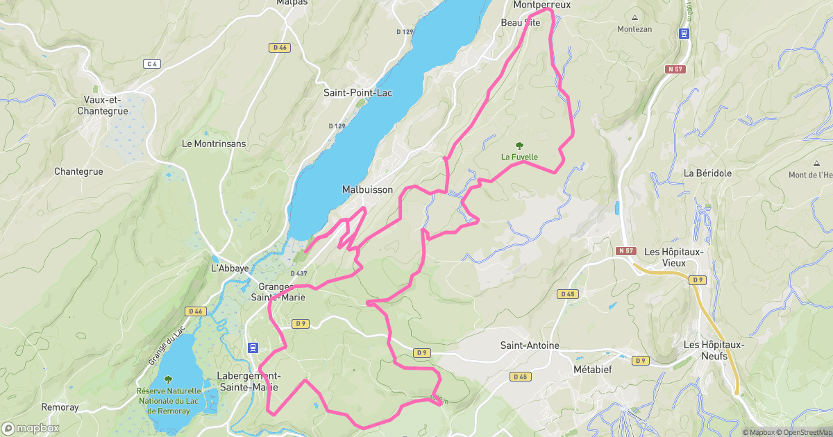 Circuits 6, 7 et 8 du lac de Saint Point - Malbuisson