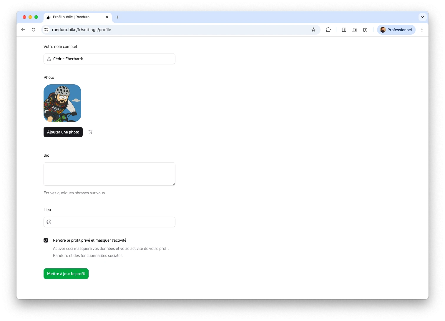 Privacy model